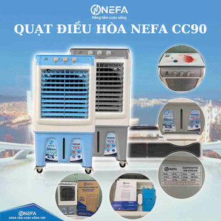 Quạt điều hòa NF90 hàng Chính Hãng dung tích 130L, Quạt hơi nước, điều hòa cây giữ độ ẩm không khí