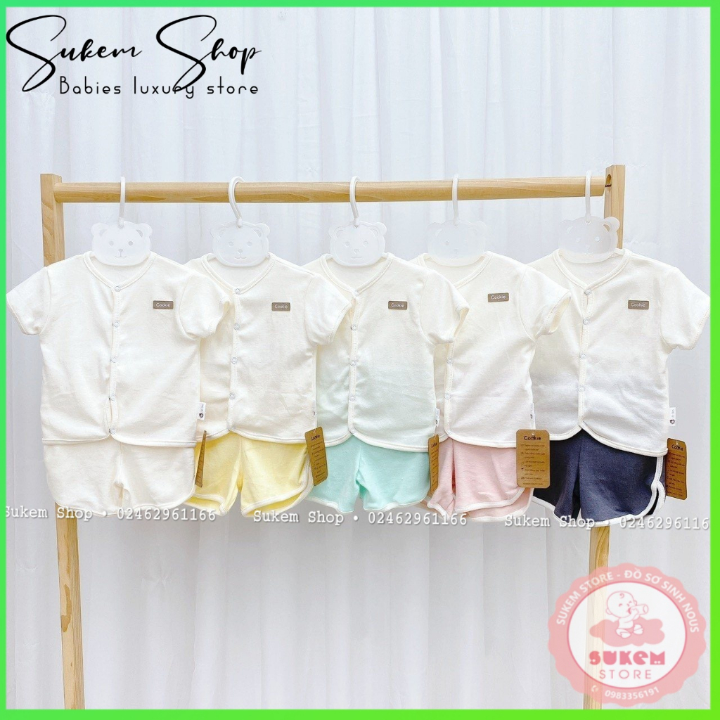 Bộ Cộc Cài Giữa Quần Sporty Cookie 2023 Chất Thấm Hút Cho Bé