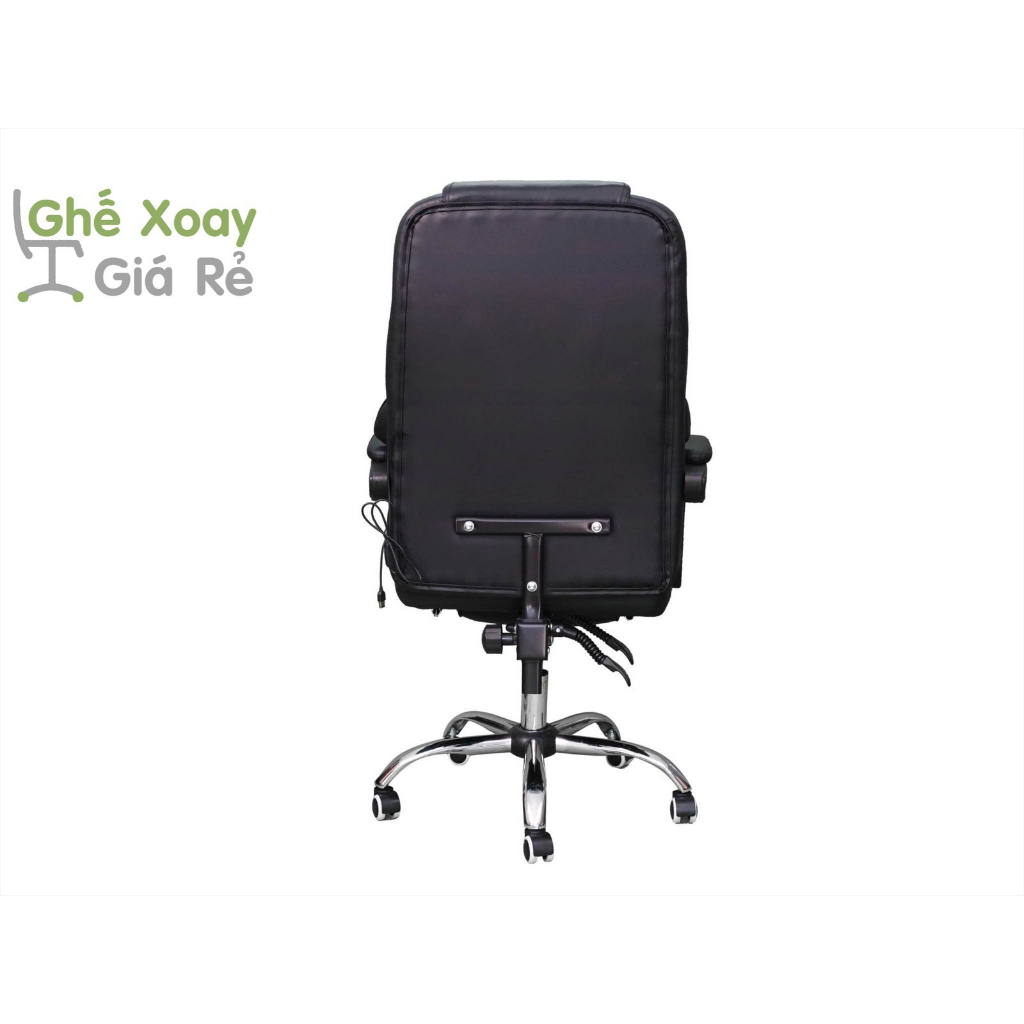Ghế Văn Phòng Giám Đốc chân xoay ngã nằm có gác chân da PU Cao Cấp JO-916 massage 1 điểm