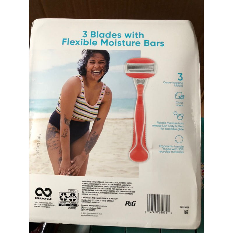 Bộ Dao Cạo Nữ Gillette Venus Comfort Glide White Tea Gồm 1 Thân và 12 Lưỡi Dao