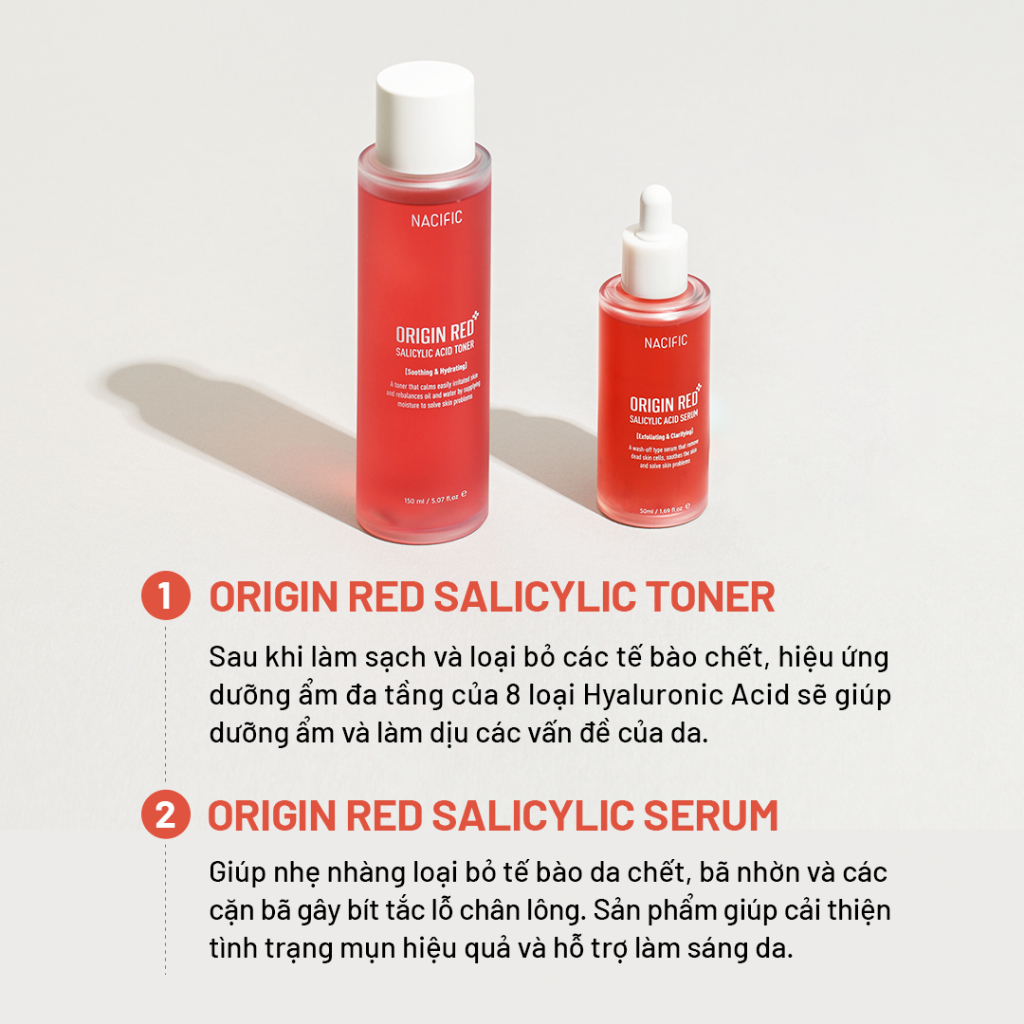 Nước hoa hồng Nacific Origin Red Salicylic Acid Toner 150ml