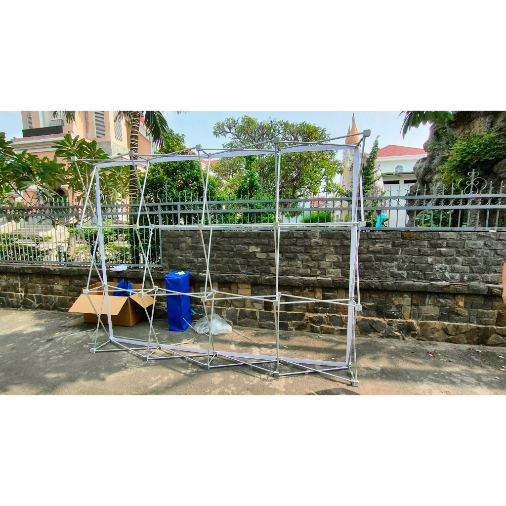 Backdrop di động loại căng bạt 3x3 và 3x4 Ô phẳng