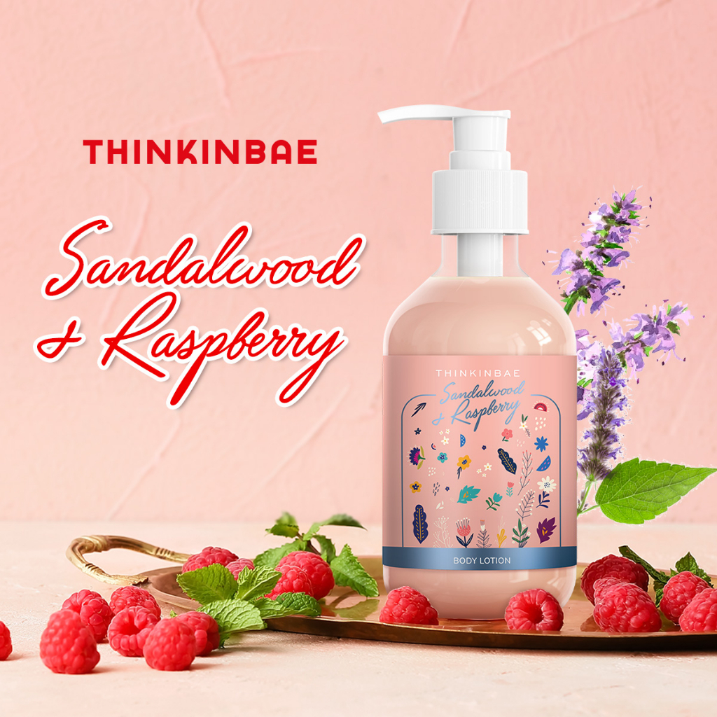 Sữa Dưỡng Thể Cấp Ẩm Thinkinbae Hương Sandal Wood & Raspberry 300ml