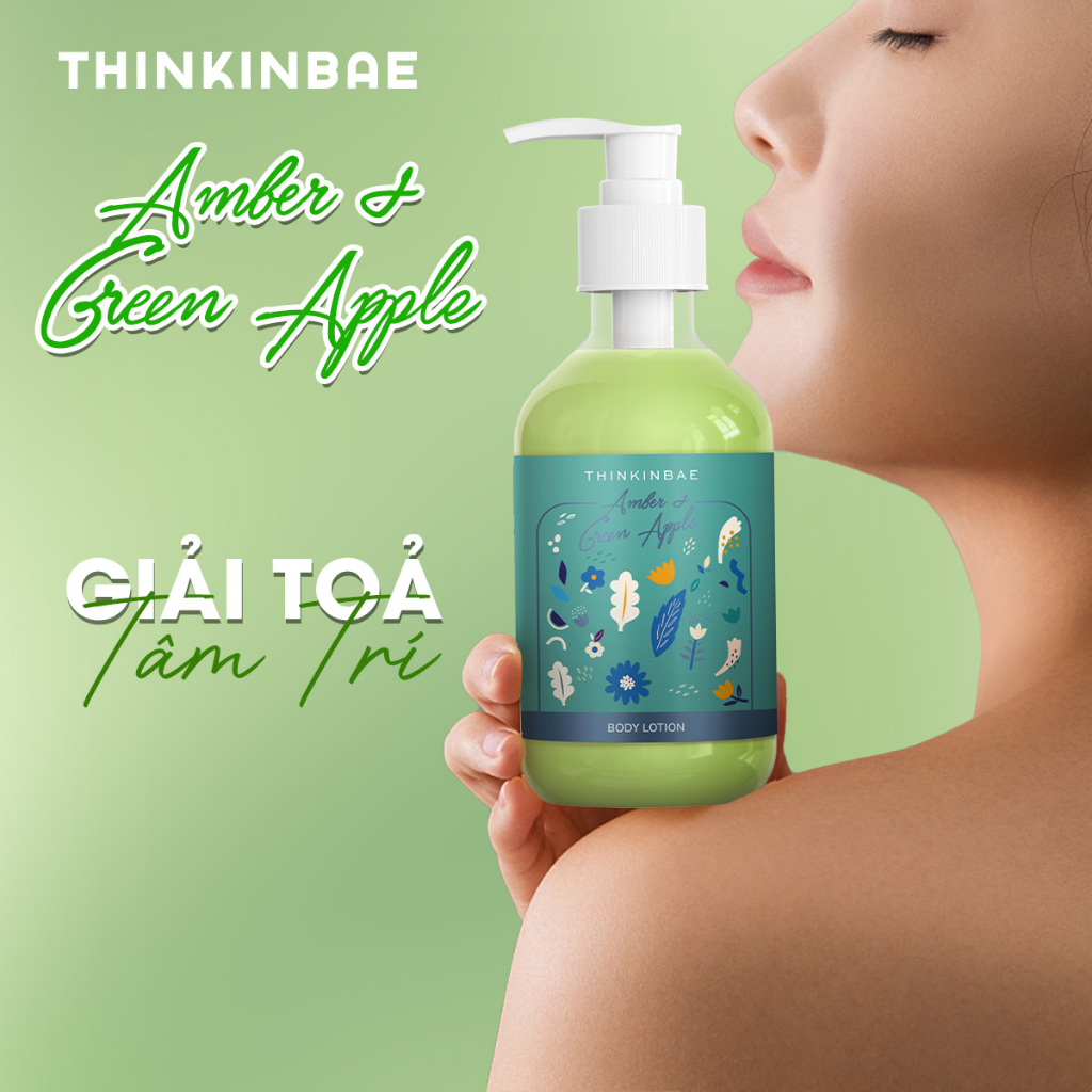 Sữa Dưỡng Thể Câp Ẩm Thinkinbae Hương Hổ Phách & Táo Xanh 300ml