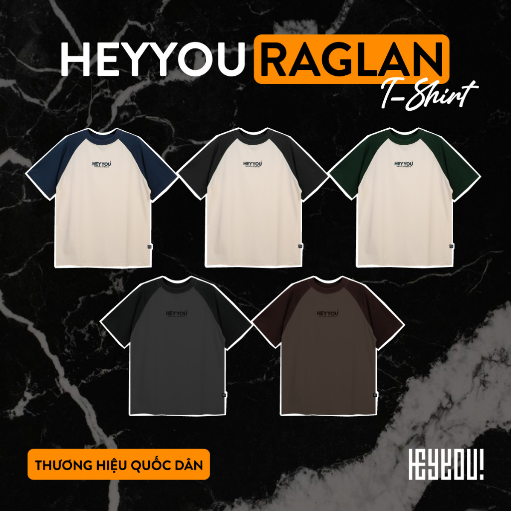 Áo thun Heyyou! Basic Logo Raglan