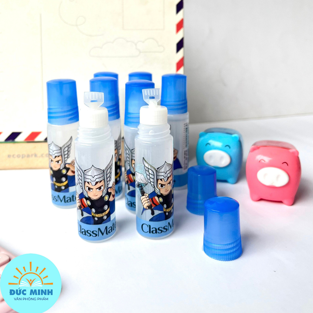 Hồ dán nước, keo dán giấy, keo dán thủ công, hồ dính hàng chính hãng Classmate siêu nhân công chúa GL05SK, GL07PR