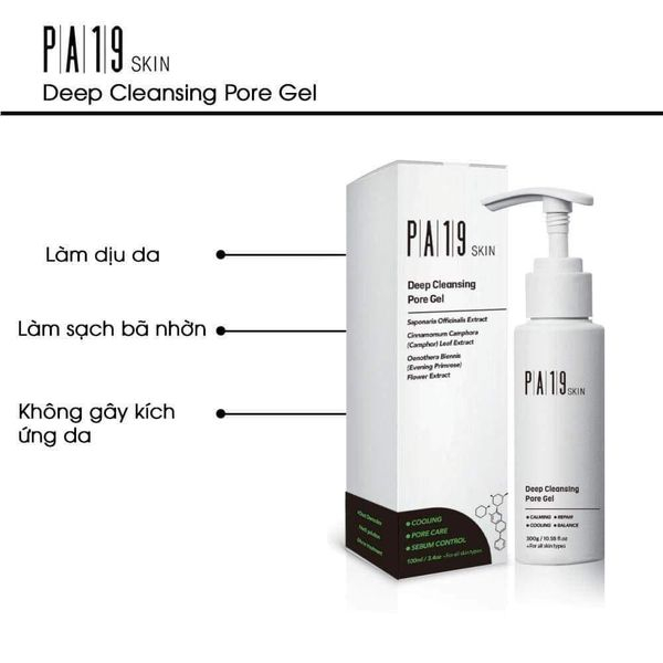 GEL RỬA MẶT SẠCH SÂU PA19 SKIN - Date 12/2024