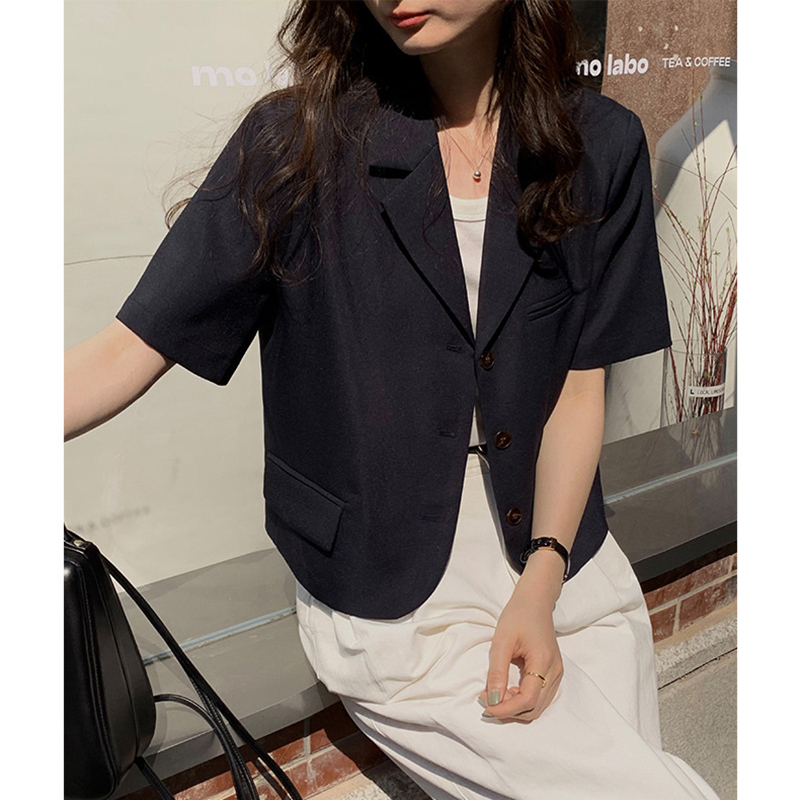 Áo Khoác Blazer Nữ Dáng Ngắn Tay Lỡ Cổ Vest Phối Nắp Túi Phong Cách Hàn Quốc Thời Trang Sugal AO KHOAC NU 010 | BigBuy360 - bigbuy360.vn