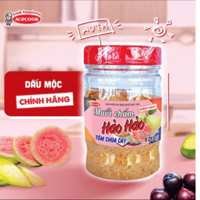 MUỐI HẢO HẢO HŨ 120G MUỐI HẢO HẢO CHẤM