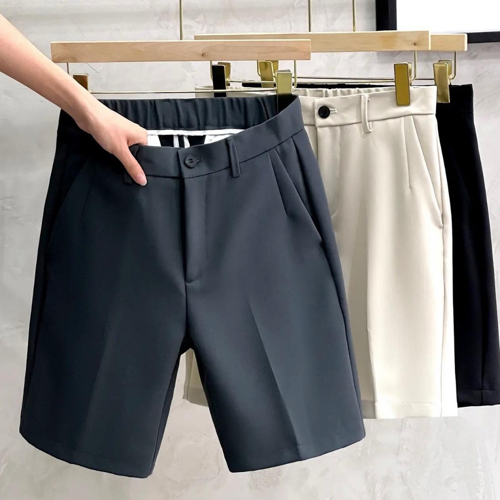 Quần Short Nam Dáng Âu UMA STORE, Chất Kaki Hàn Cạp Chun Co Giãn, Quần Ngố Nam Dáng Sooc Ống Suông Style Hàn Quốc SPQ01