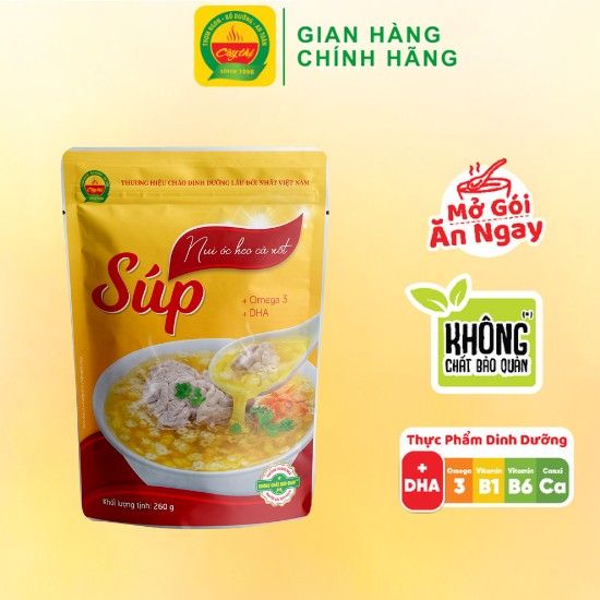 Súp Nui Óc Heo Cà Rốt Cây Thị 260g