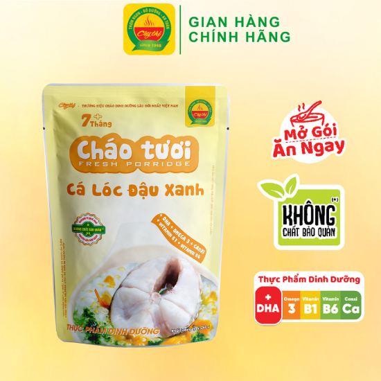 Cháo tươi Cây Thị Cá lóc đậu xanh - Mở gói ăn ngay 260g