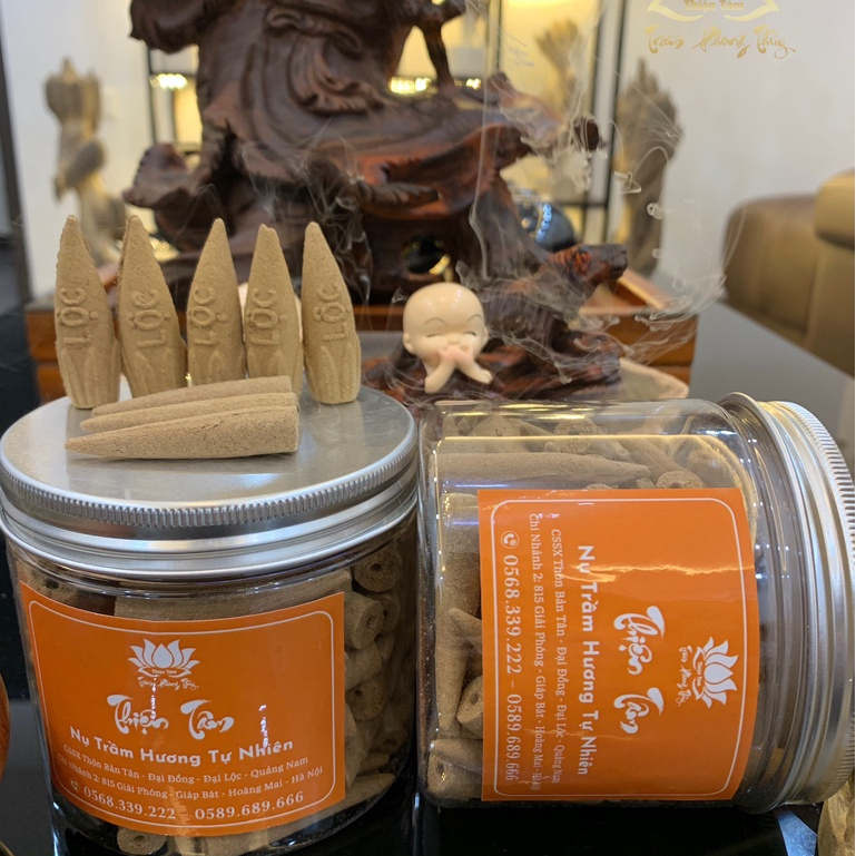 Nụ trầm hương, Trầm hương thác khói, Trầm hương xông nhà tẩy uế tự nhiên 100% - Trầm Hương Thiện Tâm