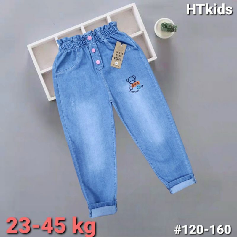 Quần jeans bé gái sz 18-55kg , quần bò dài bé gái chất jeans mềm co giãn