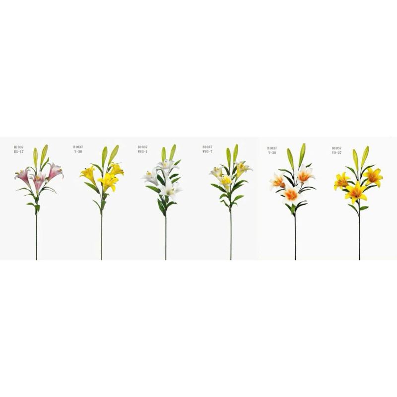 Hoa giả,hoa ly xốp 3bông