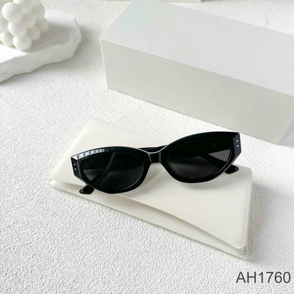 Kính mát thời trang bản lề kim loại gọng unisex nam nữ AH1760