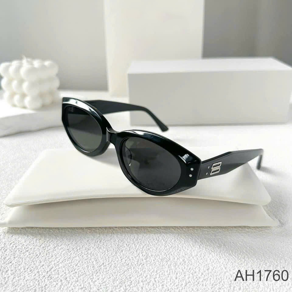 Kính mát thời trang bản lề kim loại gọng unisex nam nữ AH1760