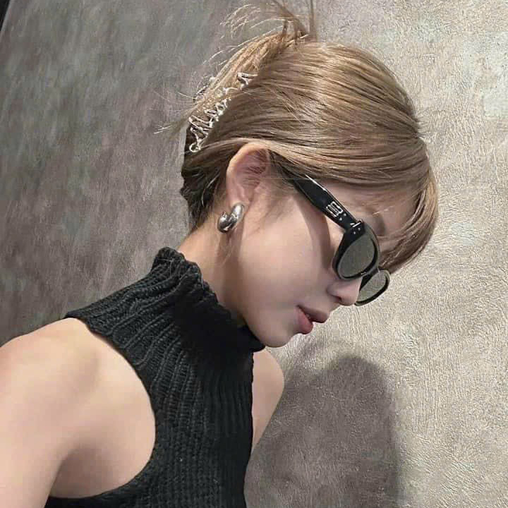 Kính mát thời trang bản lề kim loại gọng unisex nam nữ AH1760