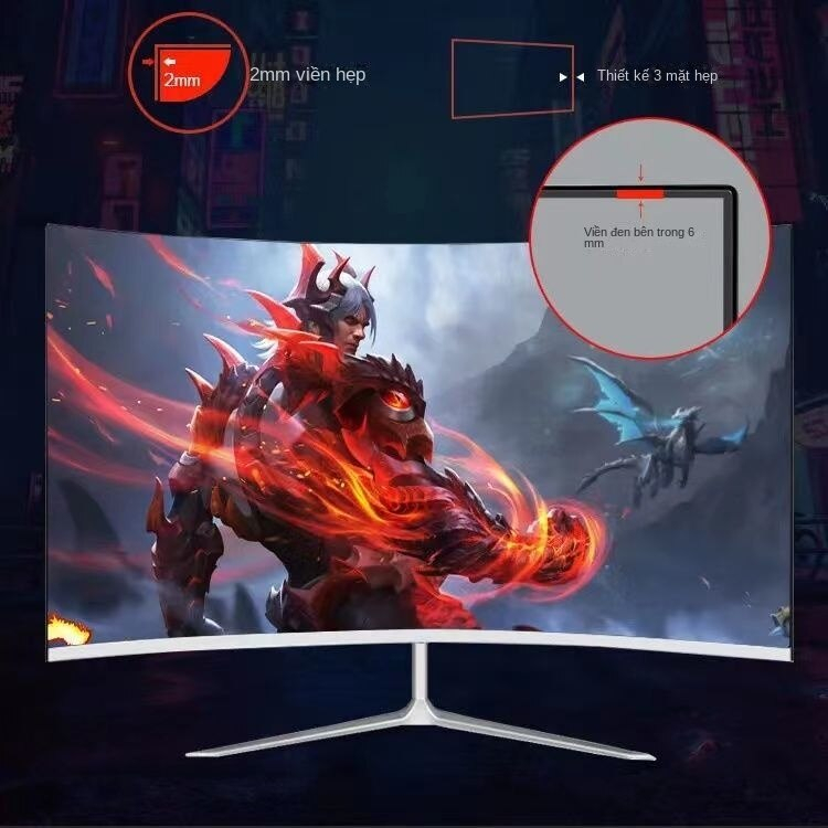 Asahai Màn hình cong 24/27/32 inch 1K 144HZ Esport gaming IPS surface hdmi HD không viền 75hz pc monitor cong | BigBuy360 - bigbuy360.vn