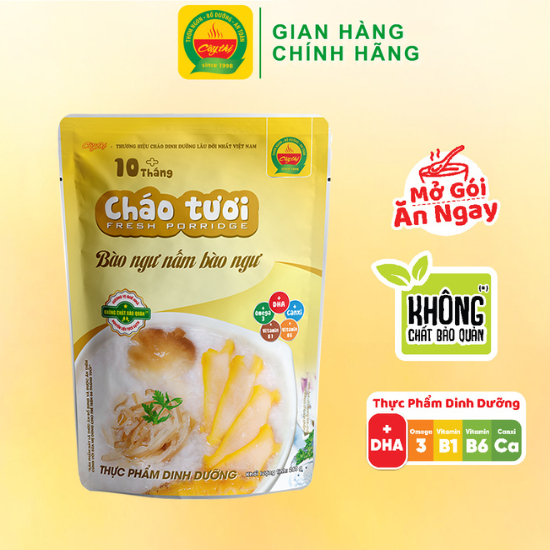 Cháo tươi Bào Ngư Nấm Bào Ngư - Mở gói ăn ngay