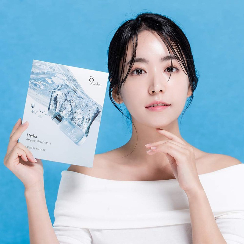 Mặt Nạ Cấp Nước Dưỡng Ẩm 9wishes Hydra Ampule Sheet Mask 25ml