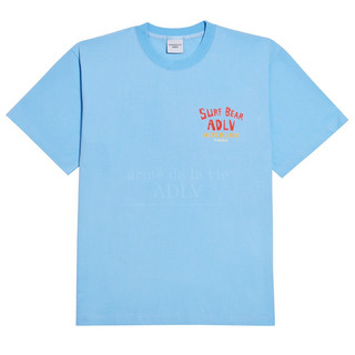 [Authentic💯] Áo Thun ADLV SURFING BEAR SHORT SLEEVE T-SHIRT SKYBLUE [SSADSB-SBL]