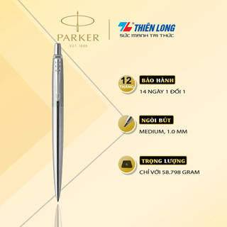 Bút bi, bút ký cao cấp Parker thân kim loại, thiết kế hiện đại thích hợp ký, làm quà tặng Parker Jotter Đ-STAIN Steel CT
