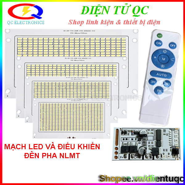 Bộ mạch sạc, chip led, điều khiển, đèn pha năng lượng mặt trời 50w - 300w