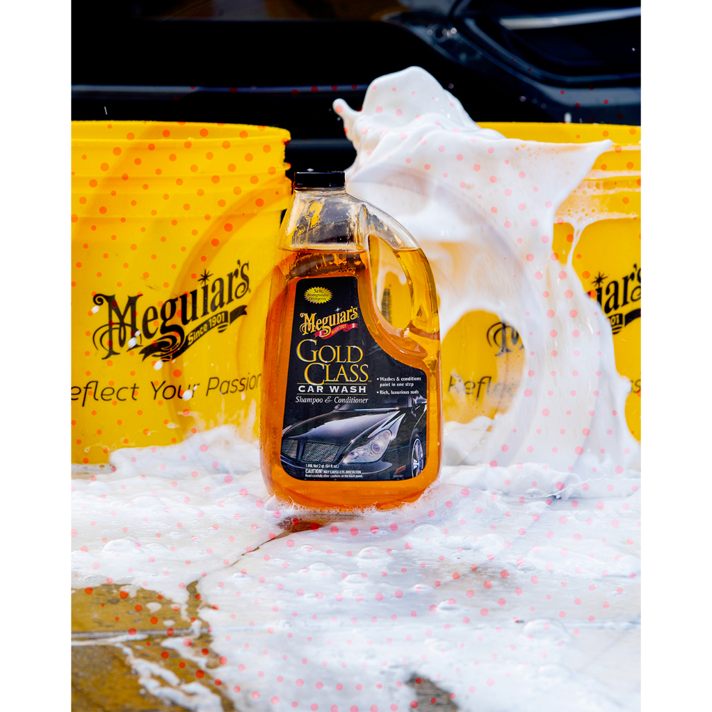 Meguiar's Xà phòng rửa xe Gold Class G7164 có thành phần dưỡng bảo vệ sơn - 1.89 L / 64 oz
