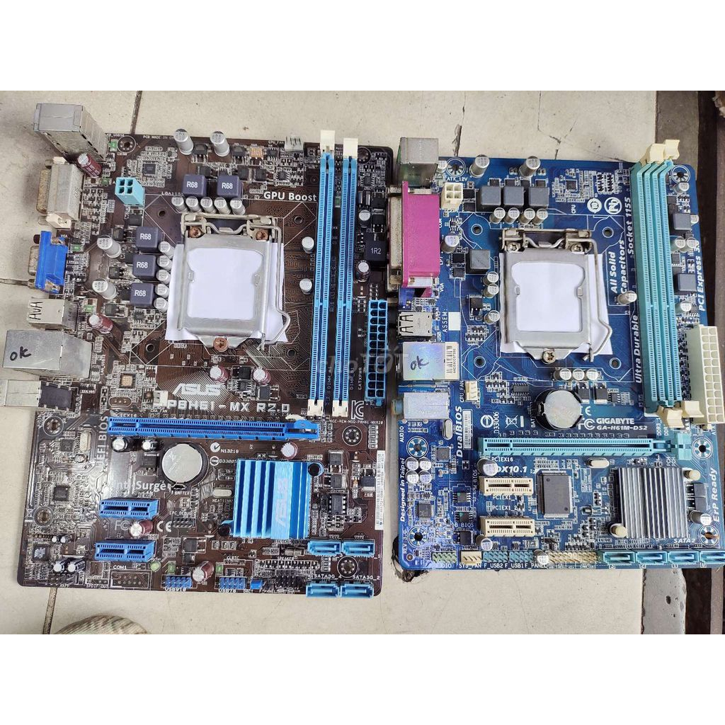 Mainboard PC máy tính để bàn H55, H61, B75, H81, B85, H110 Giga, Asus Foxconn, Ecs, Biostar, Asrock Tháo Máy