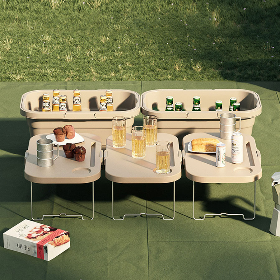 Hộp đựng đồ kiếm bàn ăn gập gọn - Khay đựng đồ hoa - Thớt thái khi đi du lịch - Giỏ đựng đồ dã ngoại có tay cầm đa năng | BigBuy360 - bigbuy360.vn