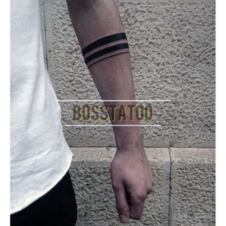 [Đọc kỹ mô tả] Hình dán sọc đen, dòng kẻ đặc biệt MX1287 size 15x21cm. Boss tatoo - xăm dán tạm thời