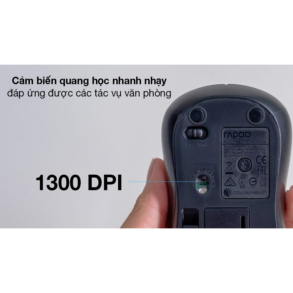Chuột Không Dây Bluetooth Rapoo M160 Đen hàng like new