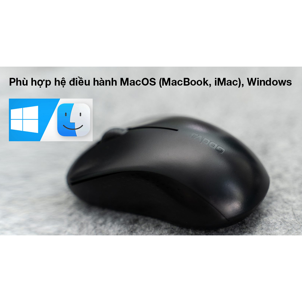 Chuột Không Dây Bluetooth Rapoo M160 Đen hàng like new