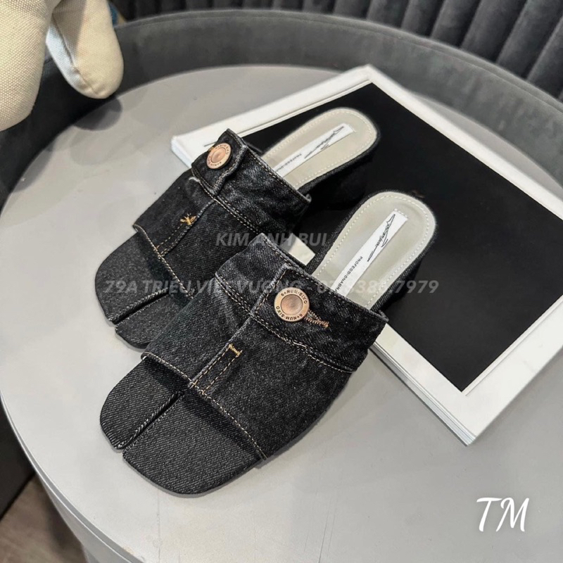 Guốc bò khuy cao 4 phân trendy