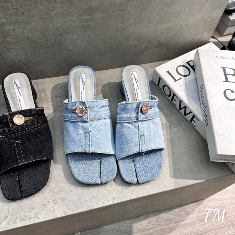 Guốc bò khuy cao 4 phân trendy