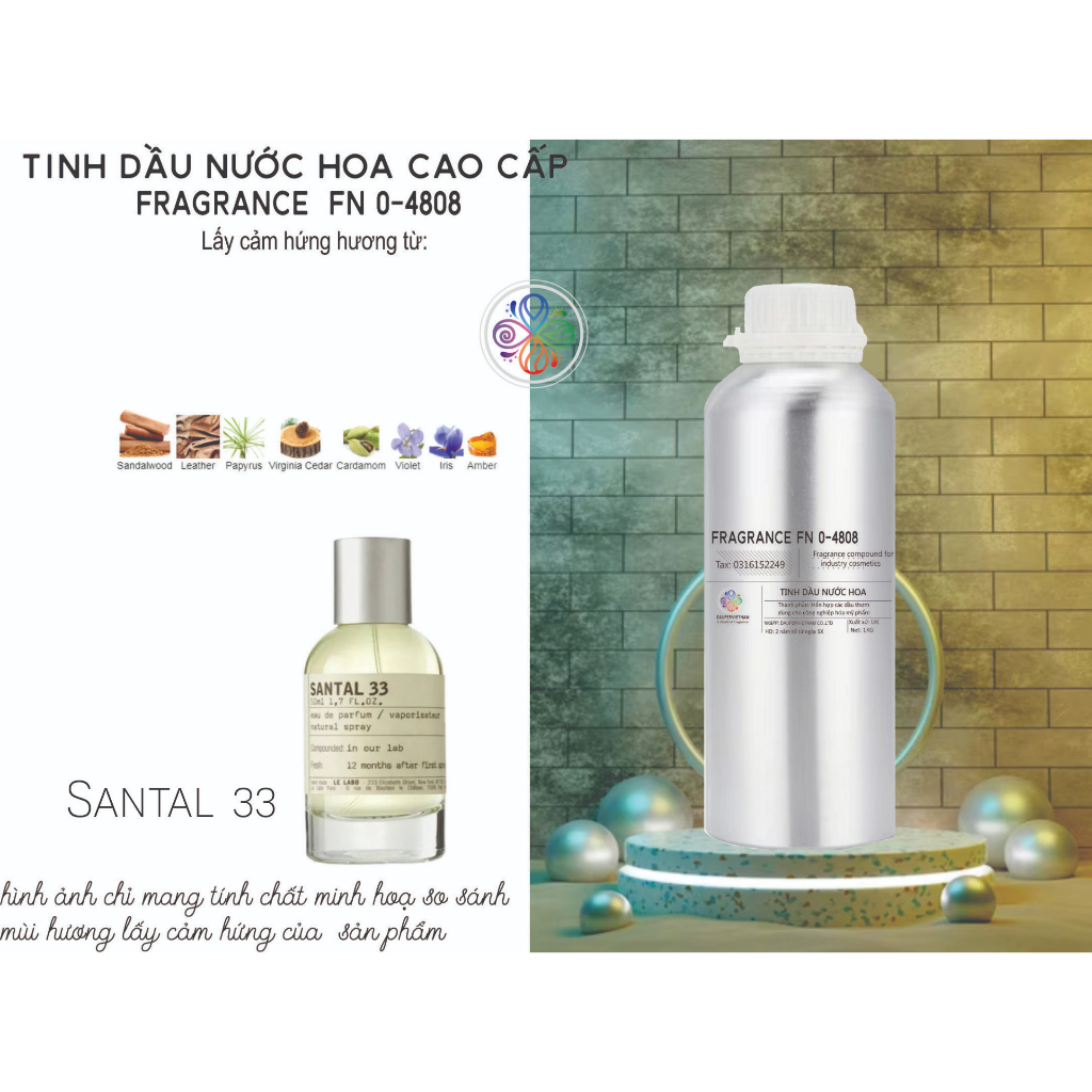 TINH DẦU NƯỚC HOA STYLE Le Labo Santal' 33, 2011