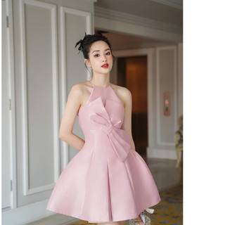 Đầm cổ yếm tafta tiểu thư kiêu sa bigsize (thời trang bigsize vicky.g - anitagreen) NQ523