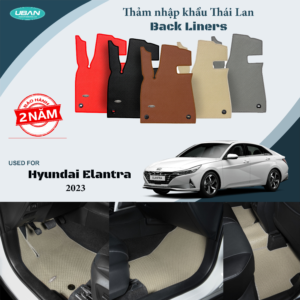 Thảm lót sàn ô tô UBAN cho xe Hyundai Elantra 2023 - Nhập khẩu Thái Lan