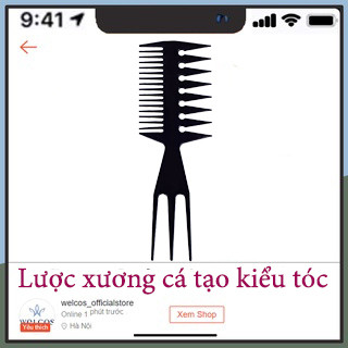 Lược chải tóc PP Trifecta 3 mặt chải tạo kiểu tóc nam nữ