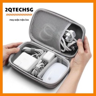Hộp Đựng Phụ Kiện Size Lớn Phom Cứng, Đựng Ổ Cứng, Sạc Cáp Tai Nghe, Thẻ Nhớ, Đồ Công Nghệ.