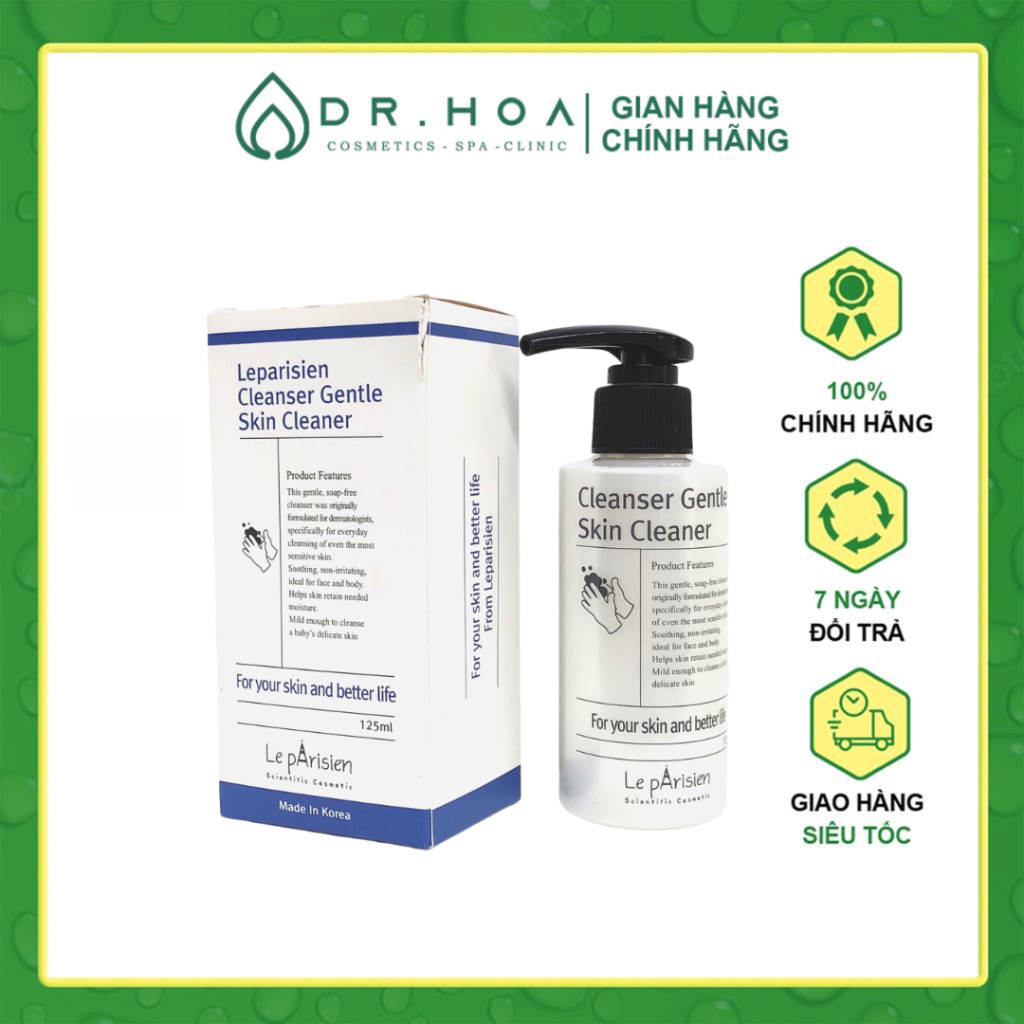 LEPARISIEN CLEANSER GENTLE SKIN CLEANER – Sữa rửa mặt làm sạch sâu và dịu nhẹ