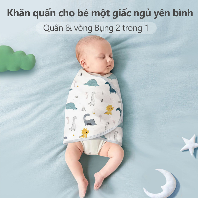 [Einmilk.ân ninh]Khăn quấn ủ bé phòng chống giật mình và giữ ấm cho bé SWA240