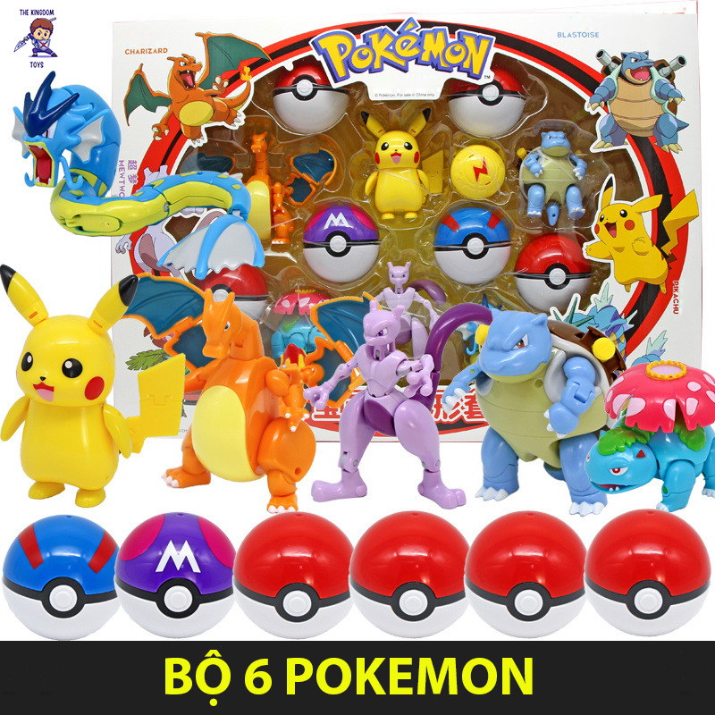 Đồ Chơi Pokemon Mô Hình Pikachu / Mewtwo / Eevee / Charizard / Blastoise / Venusaur / Charmander / Squirtle / Psyduck