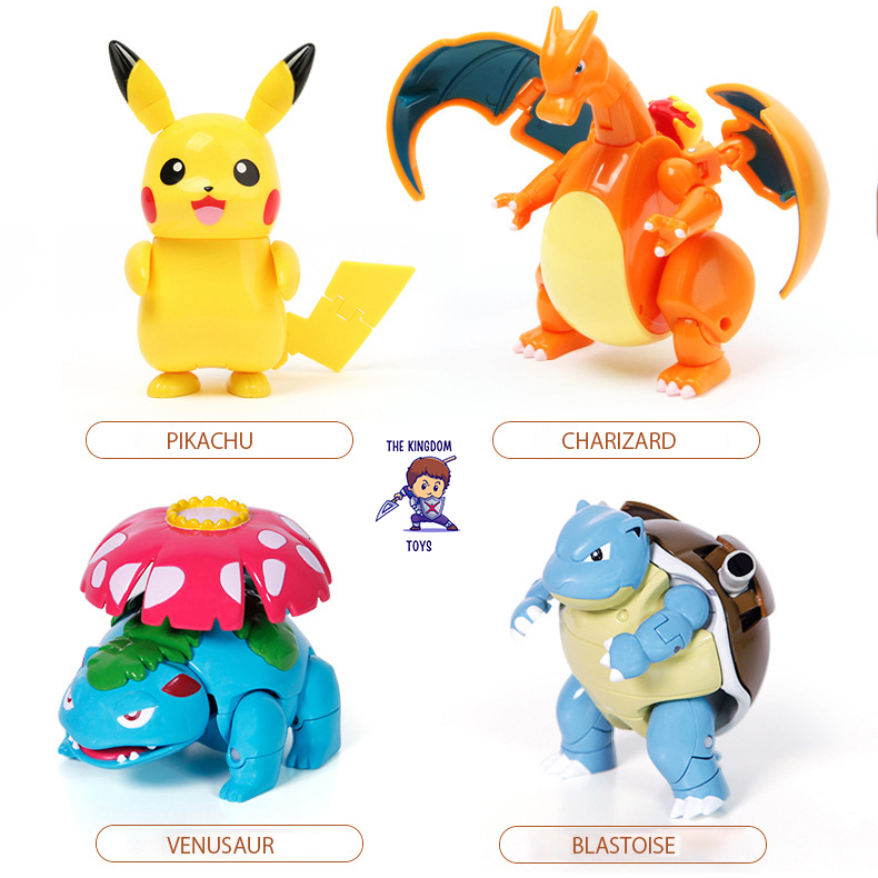 Đồ Chơi Pokemon Mô Hình Pikachu / Mewtwo / Eevee / Charizard / Blastoise / Venusaur / Charmander / Squirtle / Psyduck