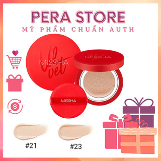Phấn Nước Kềm dầu Missha Velvet Finish Cushion Vỏ Đỏ SPF50+ PA+++