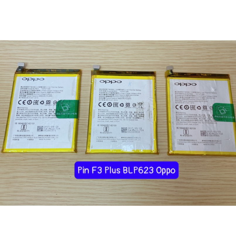 PIn F3 Plus BLP623 OPPO Bóc Máy