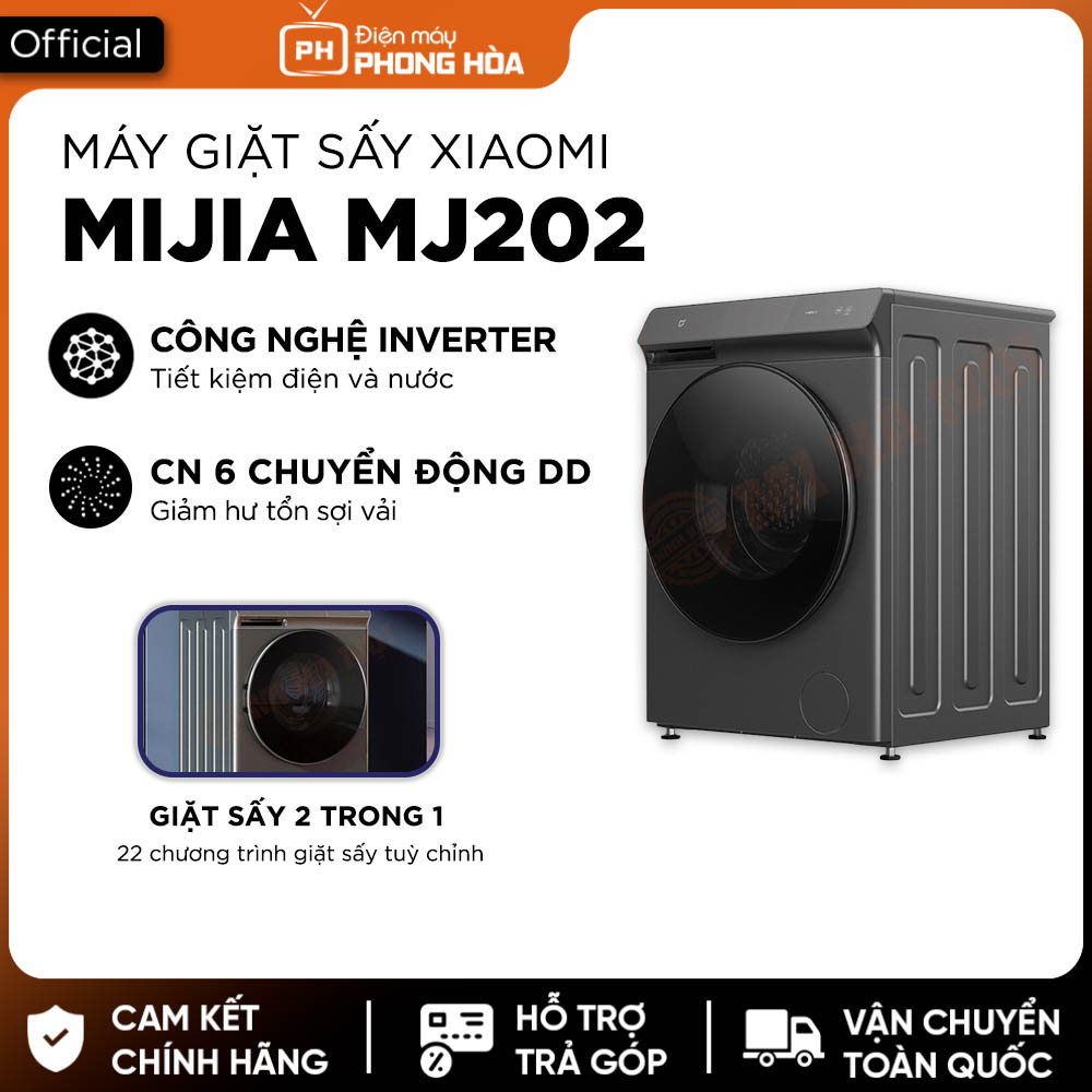 Máy giặt sấy cửa trước Xiaomi Mijia MJ202 giặt 10kg sấy 7kg