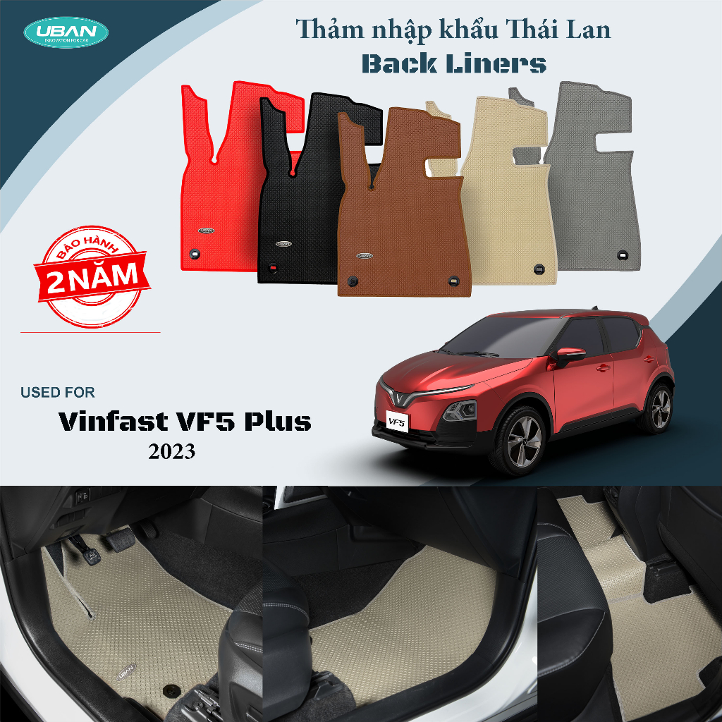 Thảm lót sàn ô tô UBAN cho xe Vinfast VF5 2023 - Nhập khẩu Thái Lan