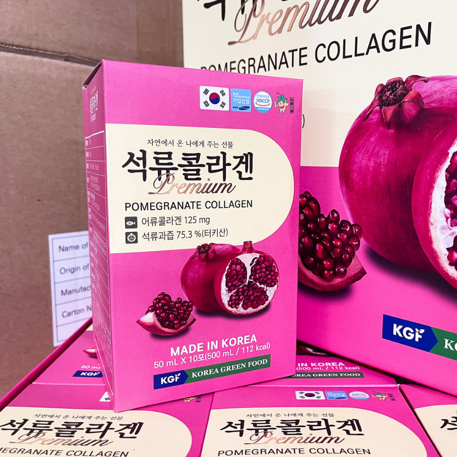 Nước uống Collagen lựu nguyên chất KGF Premium Pomegranate 50ml x 10-20 gói đẹp da, chống lão hóaTuyenkorea
